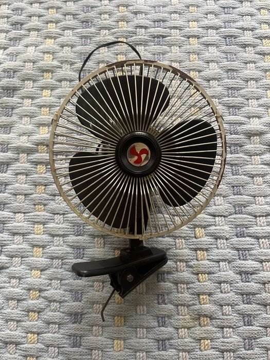 Ventoinha e mangueira de ar