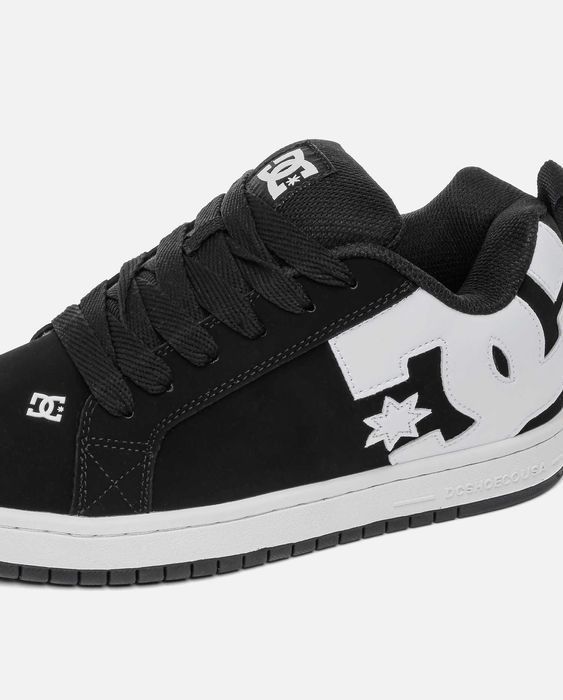 Мужские кроссовки DC COURT Graffik Black-White. Размеры 40-45