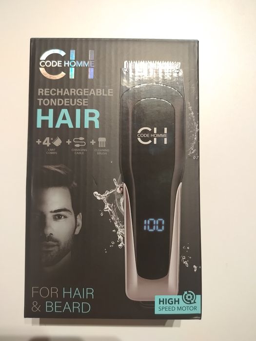 Maszynka do strzyżenia włosów i brody 4 końcówki Nowa