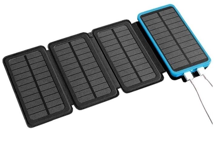 Powerbank 10000 с 4 солнечными панелями