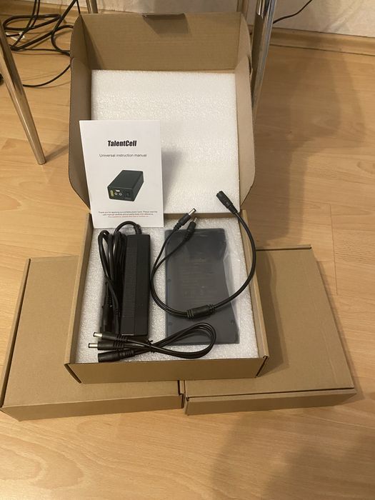 ДБЖ,ИБП, DC UPS для роутера, очень большой емкости TalentCell PB120B1