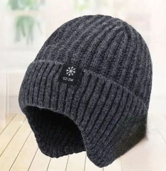 Тепла зимова шапка | Утеплена | Універсальний розмір | Чоловіча / Жіно