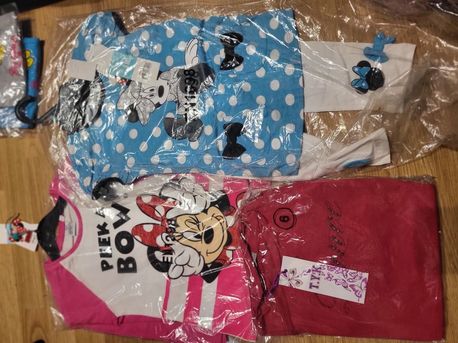 Zestaw nowych ubranek dla sześciolatki 11 sztuk