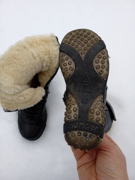 Дитячі сапожки кожані на цегейці.розмір 28.