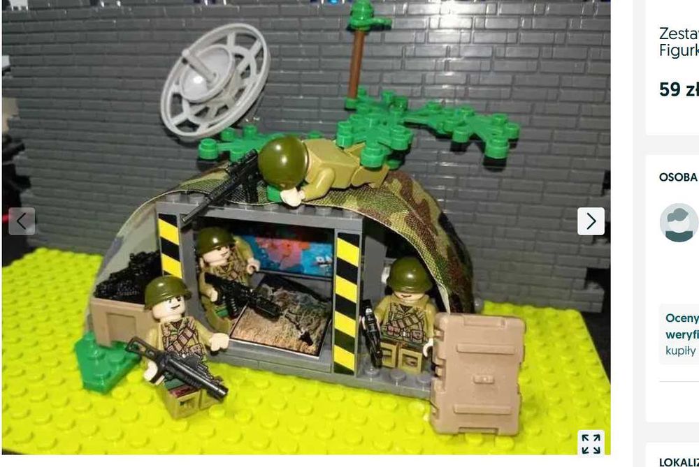 Zestaw Baza Wojskowa Moro +5 Figurek Żołnierze bitwa