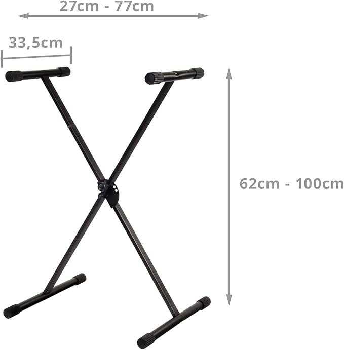 Statyw stojak pod keyboard, 5-stopniowa wysokość składany, rozkładalny