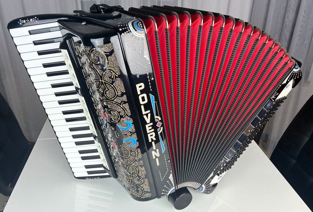 Akordeon włoski Polverini 120/5/5 Casotto - Piękny!