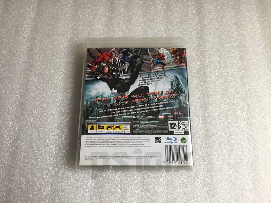 Spider-Man Web of Shadows playstation ps3