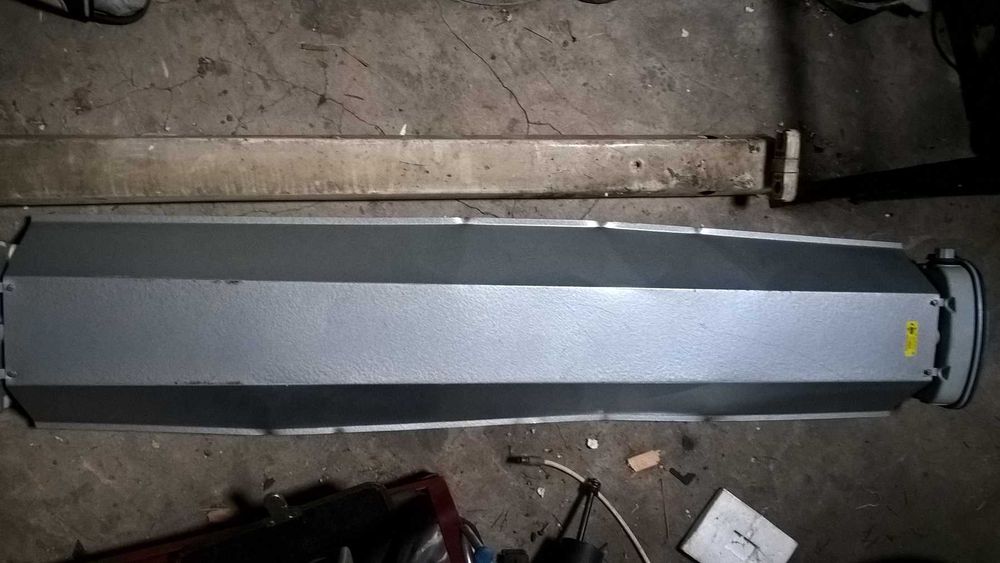 Lampa świetlówka sufitowa PRL industrial