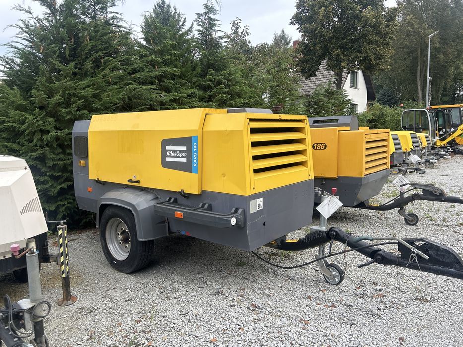 Kompresor sprężarka śrubowa ATLAS COPCO XAVS 186 rok 2018