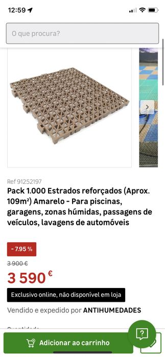 Estrado de encaixe PVC para o exterior
