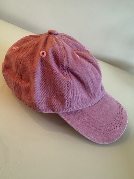 czapka rożowa z daszkiem damska