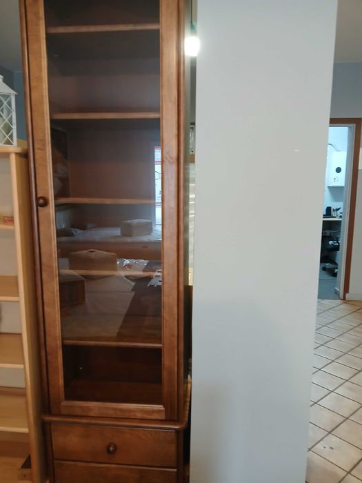 Witryna sosnowa heban 1 drzwiowa