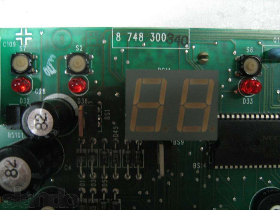 Плата для котла Junkers Bosch heatronic (червоне табло)