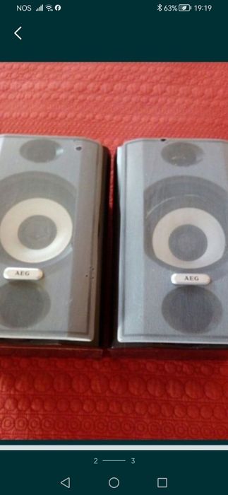 SHARP VHS + Ferro a vapor Philips+colunas AEG + cabos