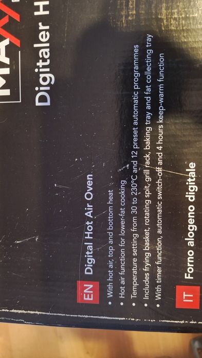 Cyfrowy piec na gorace powietrze