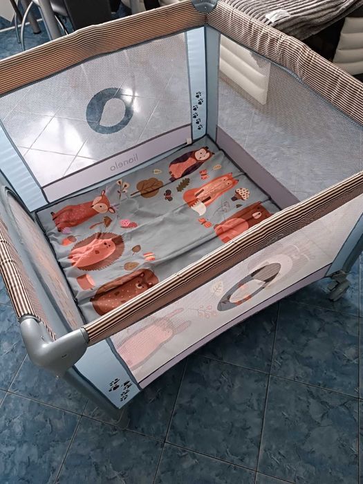 Дитячий манеж Lionelo Lene Blue Sky