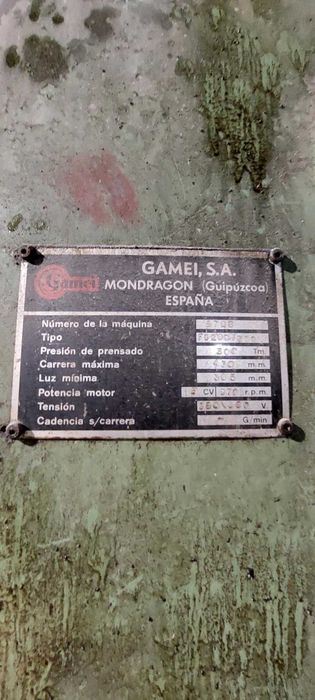 Prensa Gamei Fricção 300 Ton
