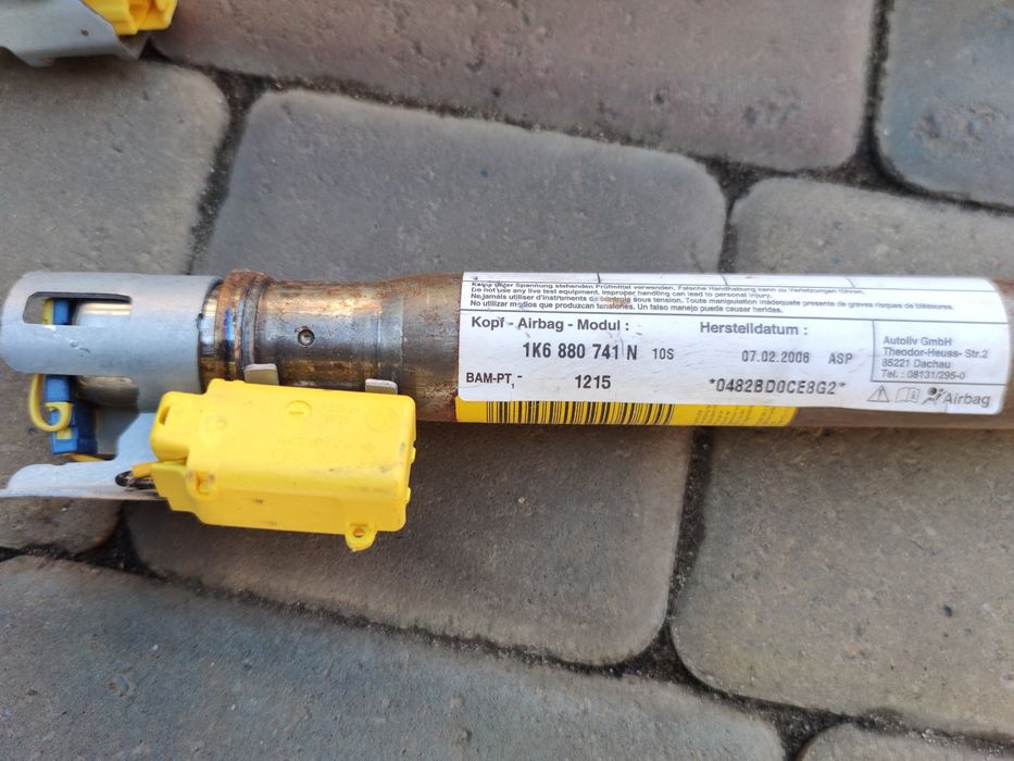 Подушки безопасности Airbag в потолок GOLF 5 боковая шторка 1K6880741N