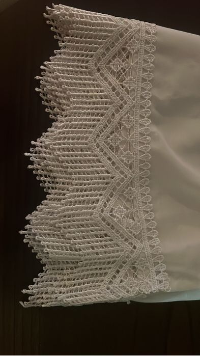 2 Cortinas de cozinha; Larg; 1x52-Cump; 66