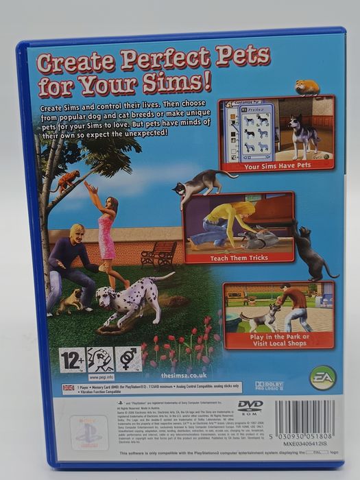 gra the sims 2 pets sony playstation 2 (ps2)