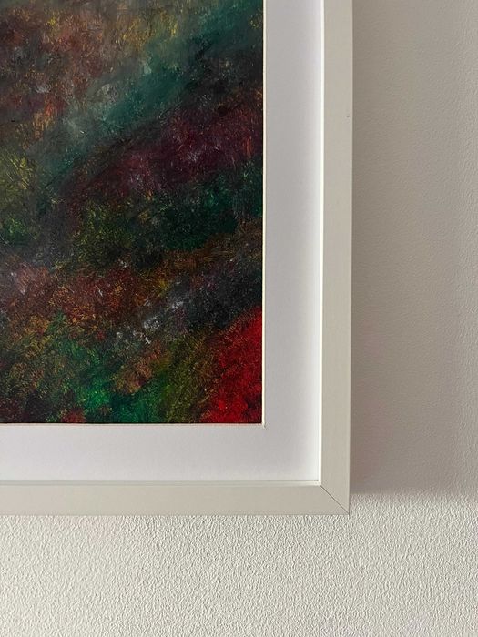Pintura abstrata em acrílico