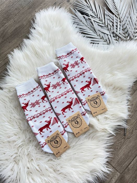Новорічні Шкарпетки махрові