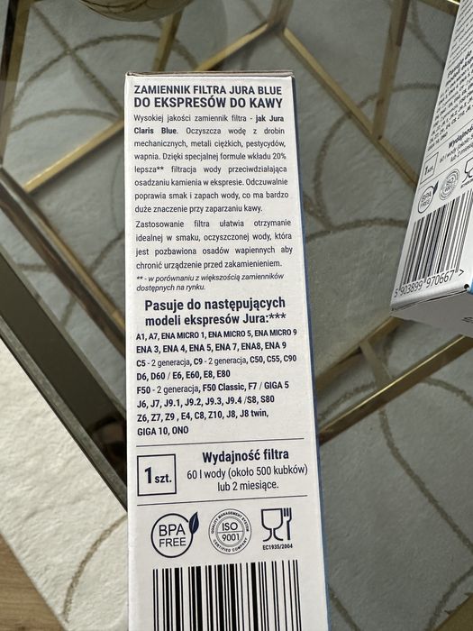 Filtr wodny do ekspresu