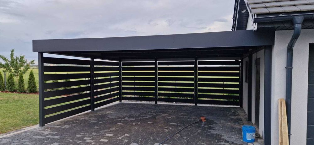 Wiata samochodowa, garażowa, dwustanowiskowa, carport, wiata