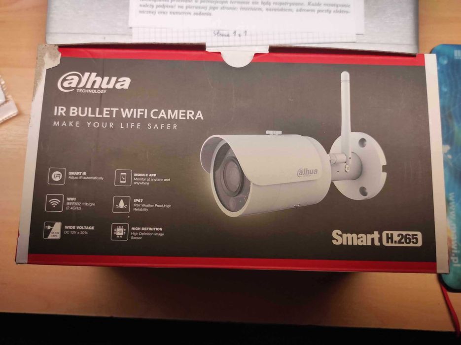 Kamera tulejowa WiFi Dahua IPC-HFW1235S-W-S2 (2MP, 2.8mm) - (Promocja)