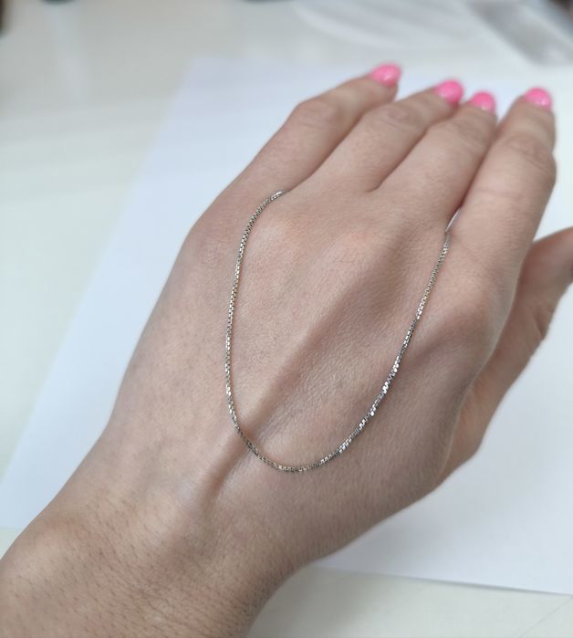Цепочка из белого золота 40см, 1.75г