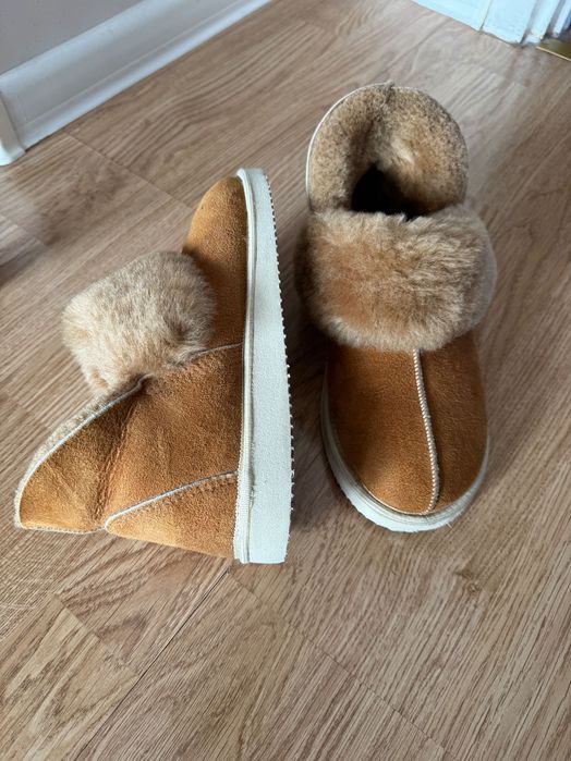 Buty skórzane w stylu ugg