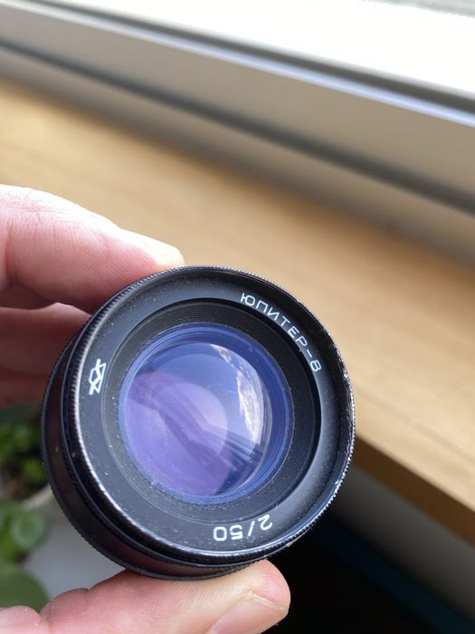 Lente jupiter-8 50mm f2 preta com acessorios