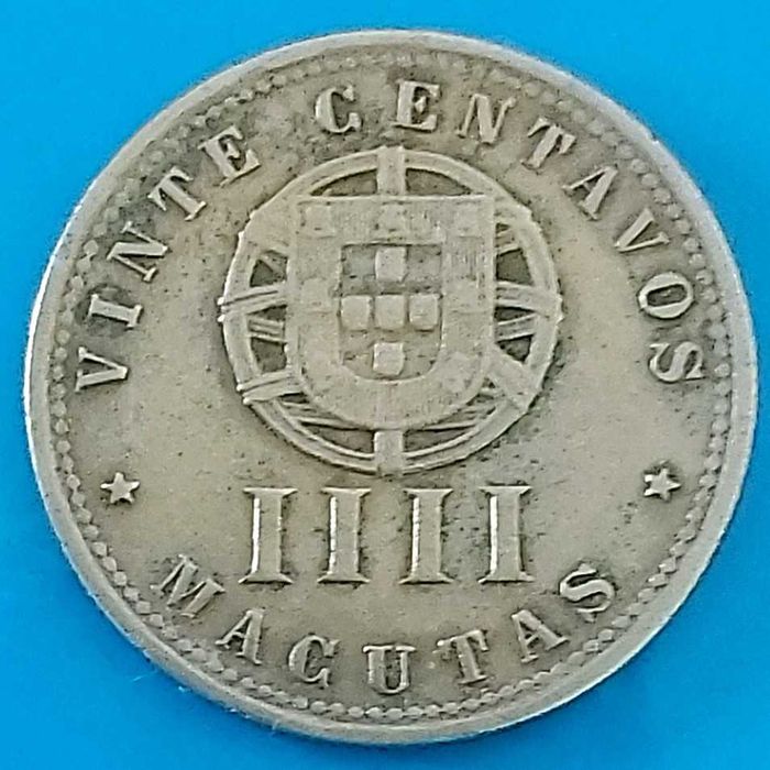 20 Centavos de 1927 Republica Portuguesa, Angola