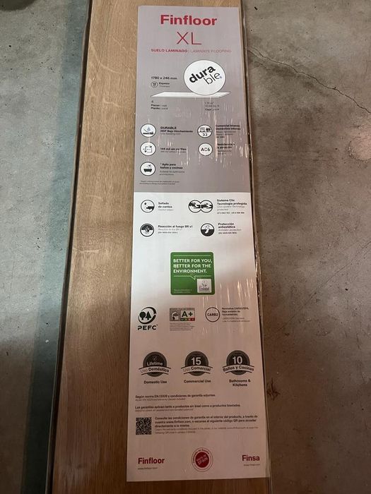 Pavimento chão flutuante Finsa Finfloor XL AC6