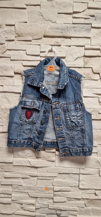 Kamizelka jeansowa dziecięca 104
