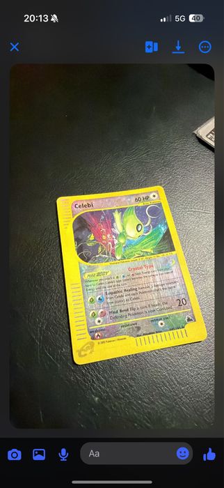 Carta Pokemon Celebi