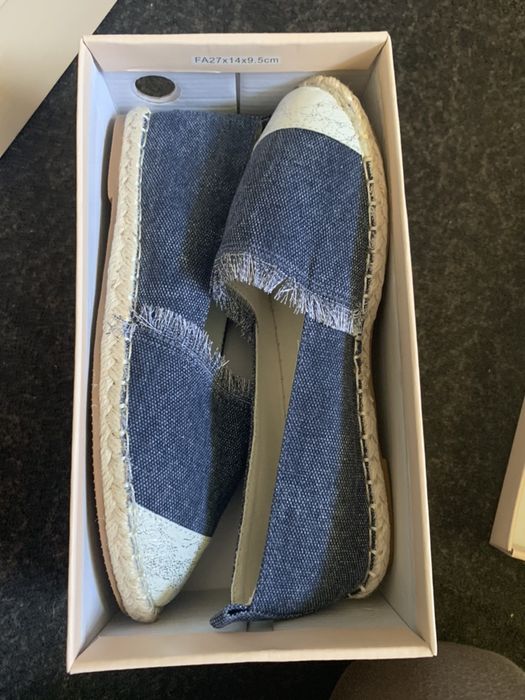 Nowe Granatowe Espadryle Damskie 37