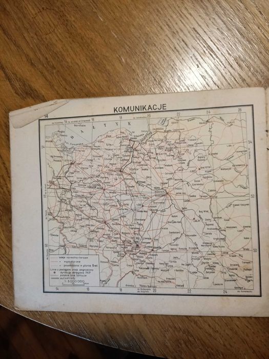 Stary mały atlas Polski