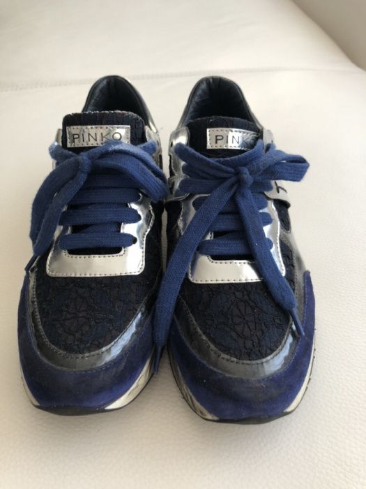 Wygodne sneakersy PINKO oryginalne buty z koronką ROZMIAR 39