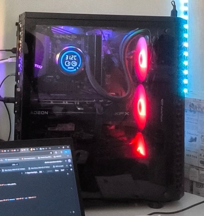 PC gamingowy ryzen 5 5600 16gb ram 500 nvme SSD MSI b550 600W