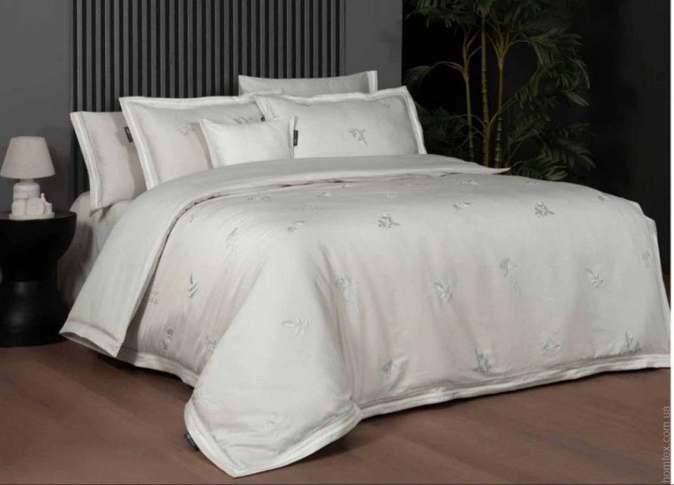 Постельное белье Sarev Serafi премиум сатин 400ТС евро с вышивкой