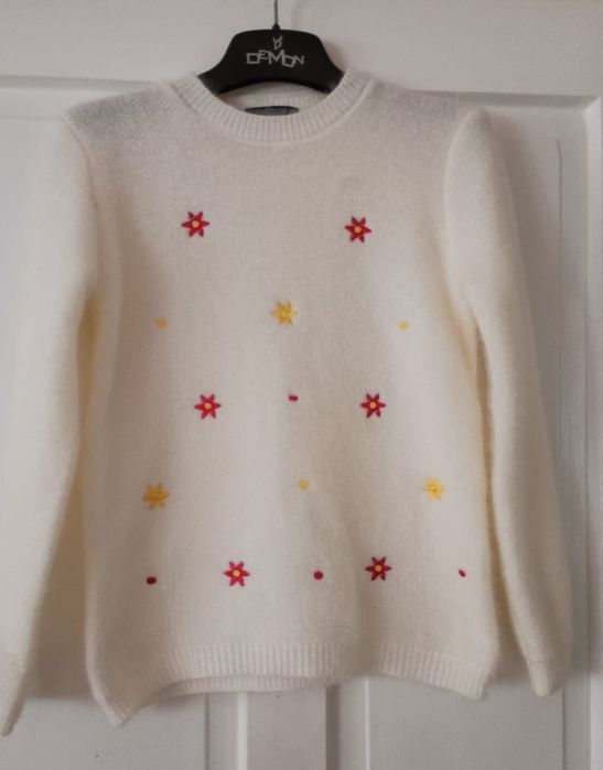 Sweter damski haft silverswan M/L