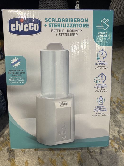Aquedor e esterilizador de biberões chicco.