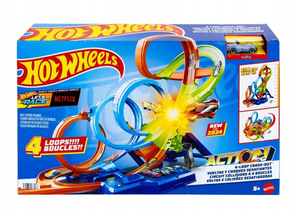 Hot wheels poczwórna pętla kraksa Netflix