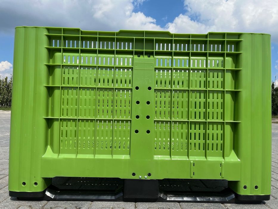 Skrzyniopaleta plastikowa ażurowa na 2 płozach! NOWA! Skrzynie