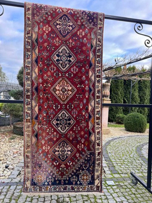 Kaszmirowy r.tkany dywan chodnik perski ABADEH 200x76 cm galeria 7 tyś