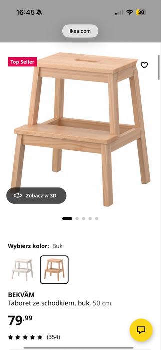 Taboret ikea bekvam