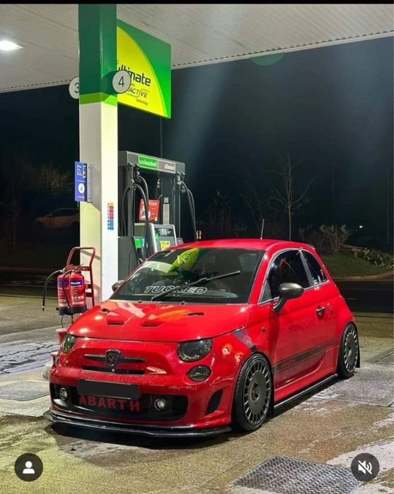 LIP SPOILER FRONTAL PALA ABA LÂMINA AVENTAL FRENTE FIAT 500 ABARTH