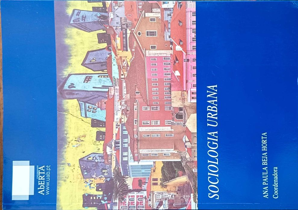 manual escolar "Sociologia Urbana", coordenado por Ana Paula Beja Horta, editado pela Universidade Aberta